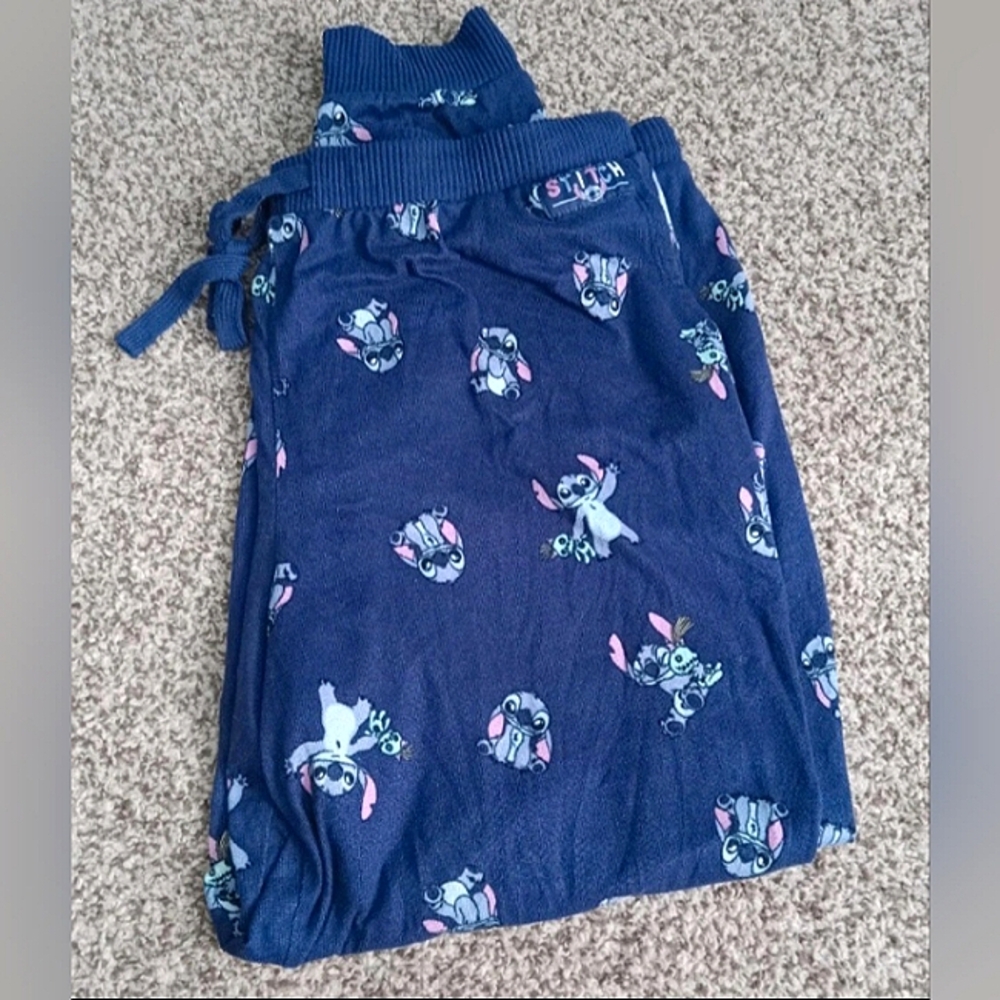 Disney Stitch Womens XL Pajama Pants Drawstring Waist